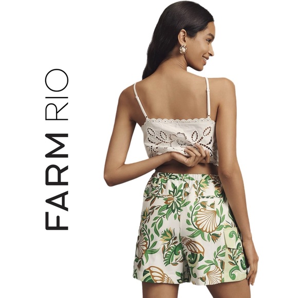 FARM Rio Farm Rio Tie-Front Cargo Shorts - Picture 2 of 6